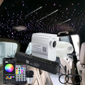 AKEPO Shooting Star+Twinkle Fiber Optic Lights Kit, Car Home Use Meteor APP Control Music Activated Star Ceiling Sky Light, RGBW Light Engine+Mixed Diameter Fibers 460pcs of 9.8ft/3m+Remote