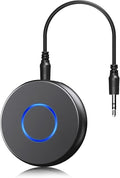 SONRU Bluetooth Aux Adapter for Car, Wireless Audio Receiver, Portable Hands-Free Kit with RCA AUX 3.5mm for Home/Car Stereo Music Streaming Sound System