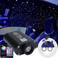 AZIMOM Car Use Bluetooth 16W Upgraded Fiber Optic Light Star Ceiling Lighting Kits Mixed 335pcs 13.1ft Optical Fibers Sound Activated APP Remote Control Livingroom Headliner Starlight Decoration