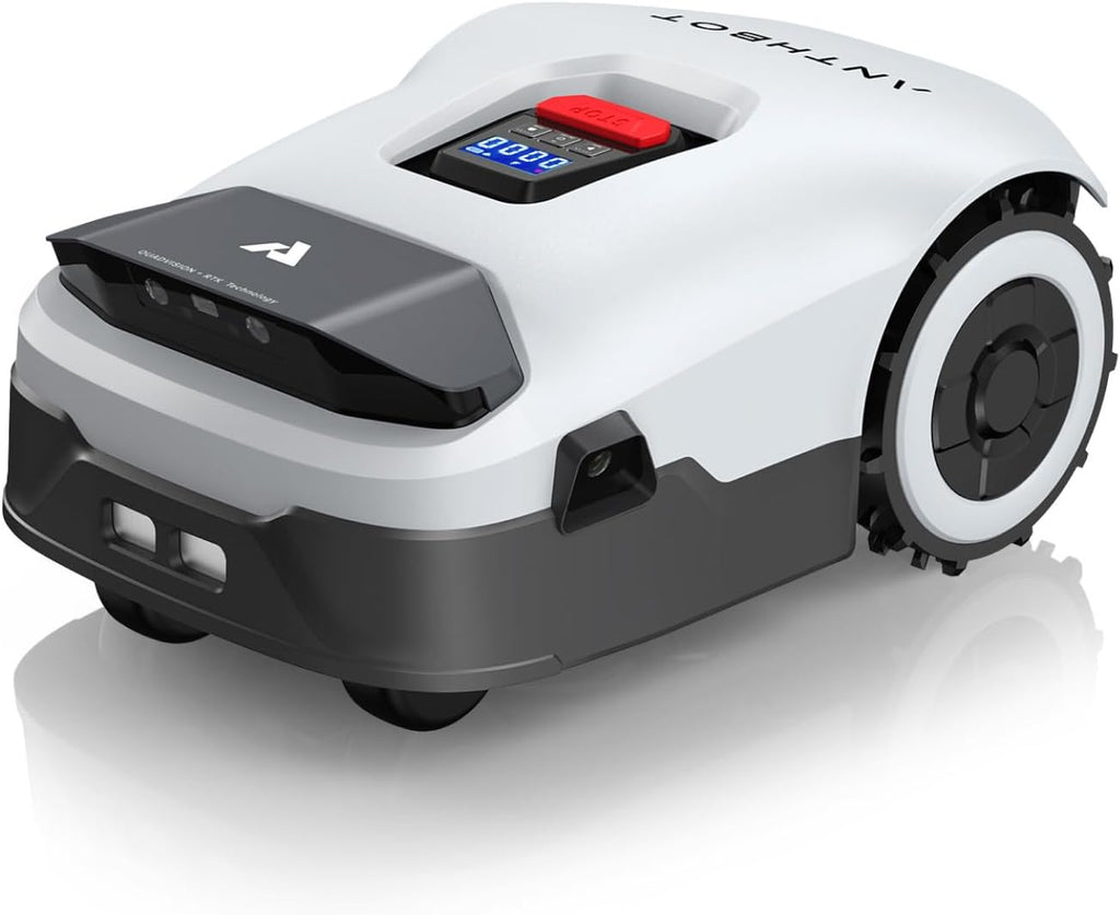 Robot Lawn Mower NO Wire - 0.22 Acre, Full Band RTK+4-Eye Vision Robotic Lawnmower, Automatic Mapping, 20 Multi-Zone Management, Accurate Obstacle Avoidance, Intelligent Path Planning