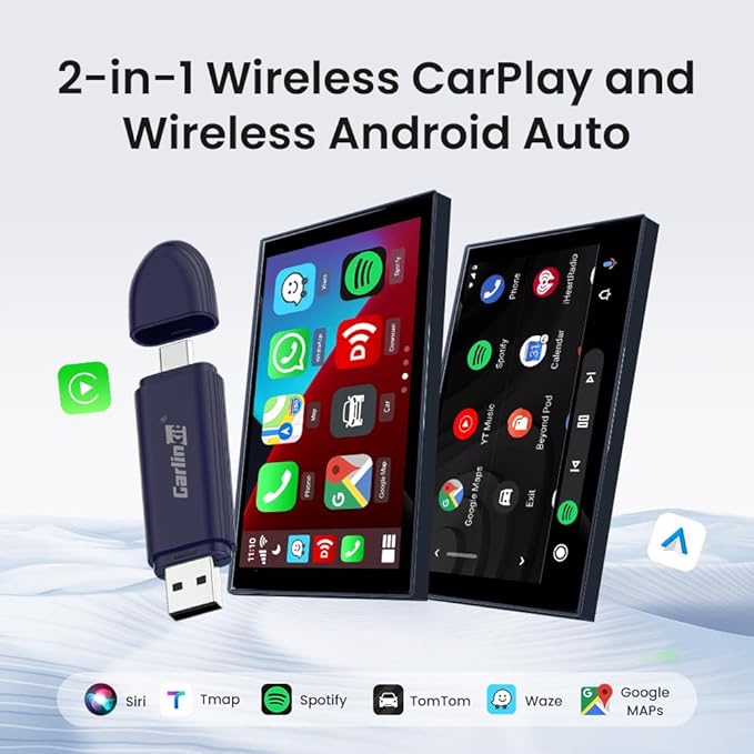 Carlinkit 5.0 SE Pro Wireless Android Auto & CarPlay Adapter,Convert Wired to Wireless for OEM Vehicles (Model Year: 2015 to 2026) Compatible with Wired CarPlay & Android Auto Cars