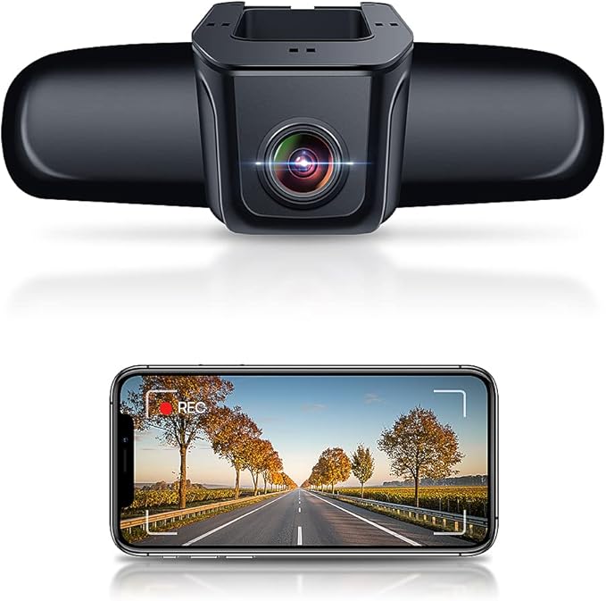 Fitcamx Front 2K+Rear 1080P Dash Cam, Universal Fit (Powered from OBD or Fuse Box), No Rearview Mirror Cover, Dual HD Video, WiFi & APP, Loop Recording, Gravity Sensor, Easy to Set, 64GB Card
