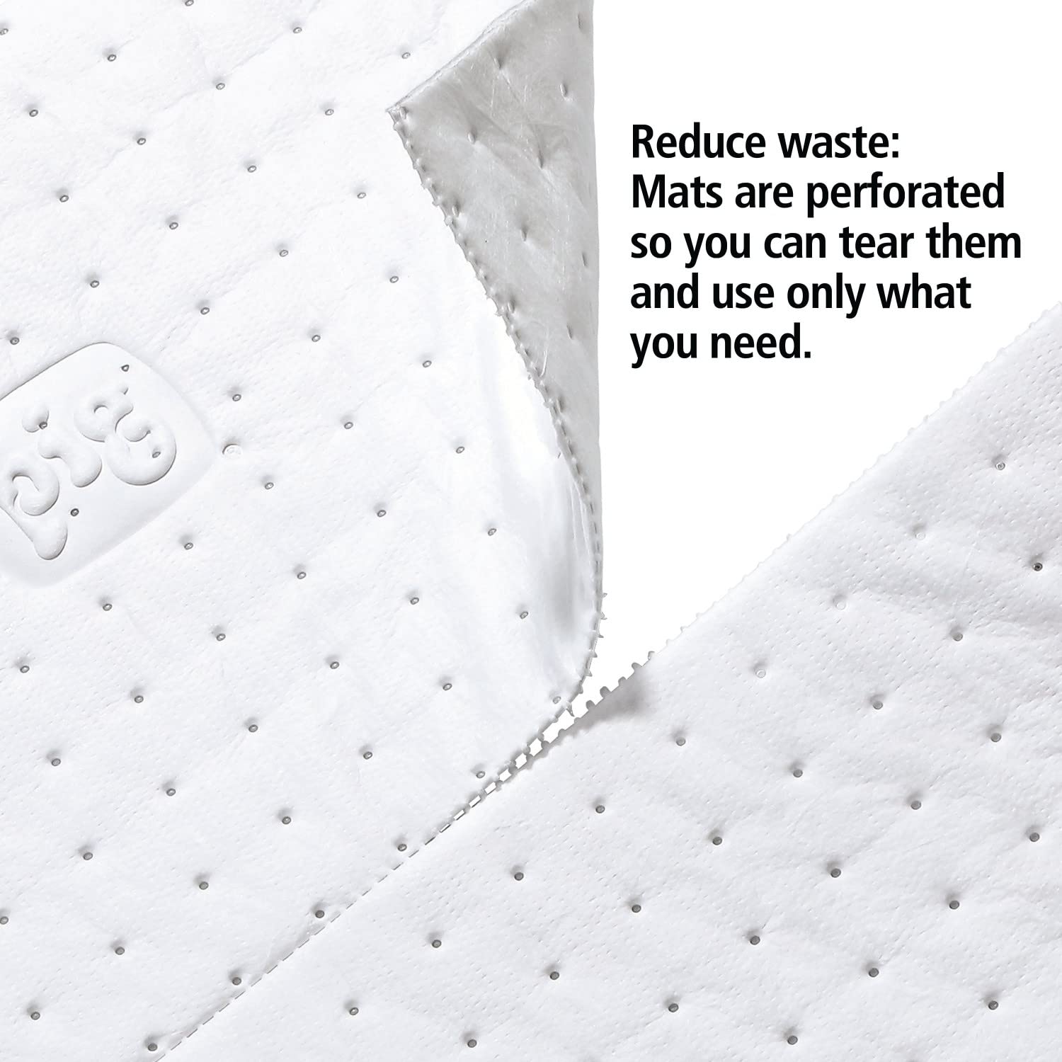 PIG Oil-Only Absorbent Mat Roll | Absorbs 20.1 gal per roll | 30" W x 150' L | MAT462
