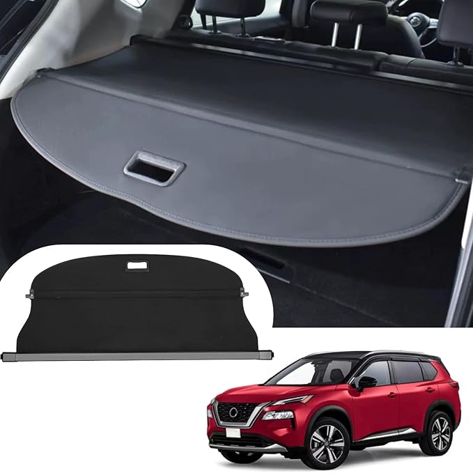 Cargo Cover Retractable Fit for Nissan Rogue S SV SL Platinum 2021 2022 2023 2024 2025 2026 Accessories,Rear Security Trunk Cover (Not Fit for Rogue Select and Rogue Sport)