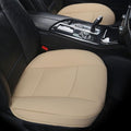 Ultra-Luxury PU Leather Car Seat Protection Cover Car Seat Cover for Most Four-Door Sedan&SUV,Single Seat Cover Without Backrest 1PCS (W 20.8× D 21× T 0.2inch) (3D-Beige)