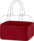 DGAZ Silk Purse Organizer Insert Fits LV Speedy 16/20/25/30/35/45 bags，Silky Smooth Bag Organizer，Luxury Handbag & Tote Shaper（Wine Red，SP45）