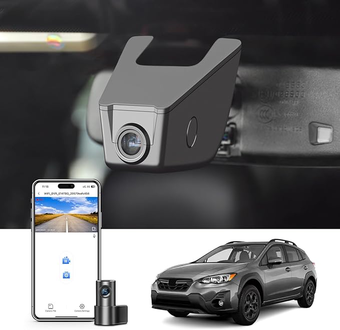 4K Front & 2K Rear 2 Channel HDR Dash Cam, Dual STARVIS 2 IMX678 IMX675, Custom Fit for Subaru Crosstrek 2018-2023 (Model A),Base Limited Premium Sport etc, 5GHz WiFi, GPS, 128GB Card