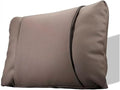 1/2PCS PU Leather Car Neck Pillow & Lumbar Support Cushion, Breathable Universal Seat Headrest Waist Pad, Soft Support Cushion for Daily Driving and Travel(D Style backrest)
