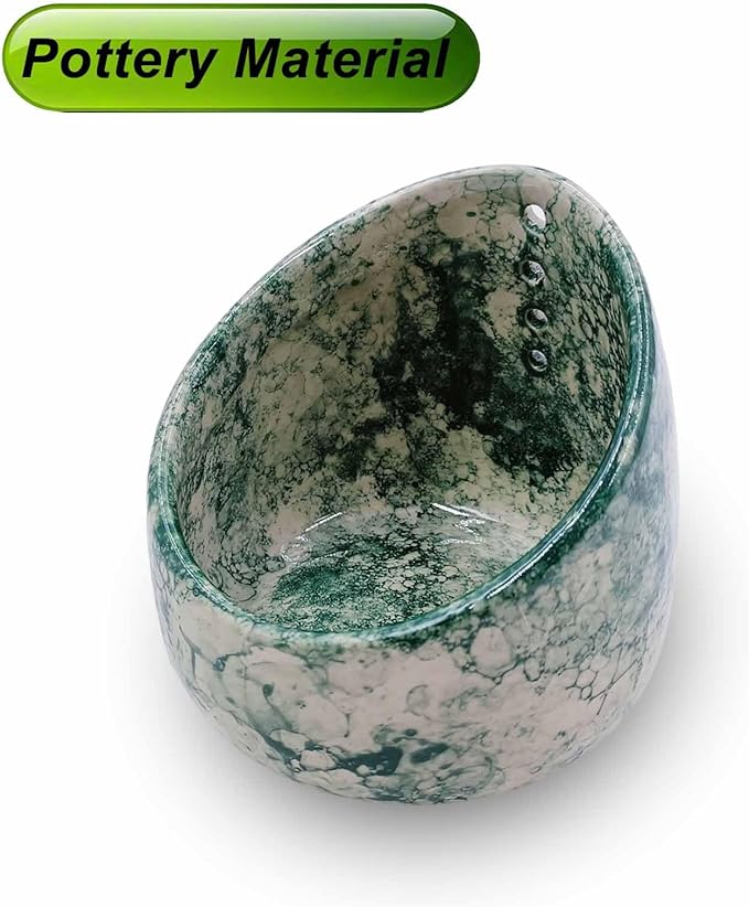 Pottery Herb Stripper Bowl Multi Size Holes Ceramic Stripping Tool Decorative Leaf Cilantro Parsley Basil Veggies Durable Kitchen Gadget