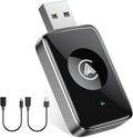 Wireless Carplay Adapter for iPhone & Android, Mini 2-in-1 CarPlay Dongle, Plug & Play, No Delay, Convert Wired to Wireless Bluetooth Apple Carplay, with USB&USB-C, for Apple iOS 10+ and 2016+ Cars