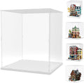 Choowin Acrylic Display Case for Lego Boutique Hotel 10297 for Lego Modular Buildings for Lego Hocus Pocus 21341 Thickened Clear Display Cases for Collectibles Assemble Dustproof Display Box(White)
