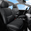 Front Seat Car Seat Covers Custom Fit for Mercury Mariner 2005-2011 - Premium Faux Leather with Lumbar Support | Breathable, Waterproof, Anti-Slip, Durable (Black,Front Seat)