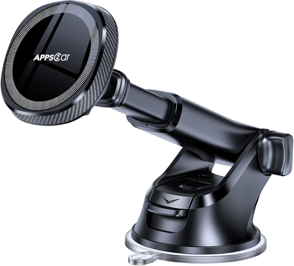 APPS2Car for MagSafe Car Mount, Magnetic Phone Holder for Car Dashboard Windshield iPhone Mount Holder Compatible with iPhone 16 15 14 13 12 Pro Plus Max, 17 Strong Magnets, Charging Not Supported