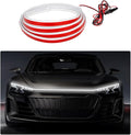 Ohleats 59 Inch Car Hood Light Strip, Exterior Flexible Daytime LED Running Light, Waterproof Auto LED Strip Light with Dynamic Scan Start-up Effect, Car Accessories for SUV Truck (White)