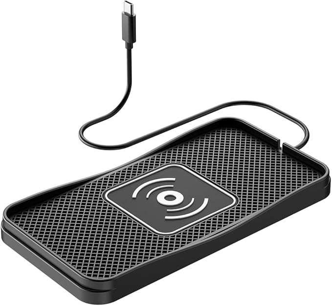 Wireless Car Charger Pad for GMC Terrain 2010-2026, Type-C/USB 20W Car Wireless Charger Non-Slip Phone Charging Pad Car Accessories,A 30cm Cable Type-C Plug