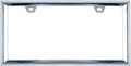 3D Chrome License Plate Frames, Pure Zinc Alloy Metal (Triangle Pattern)