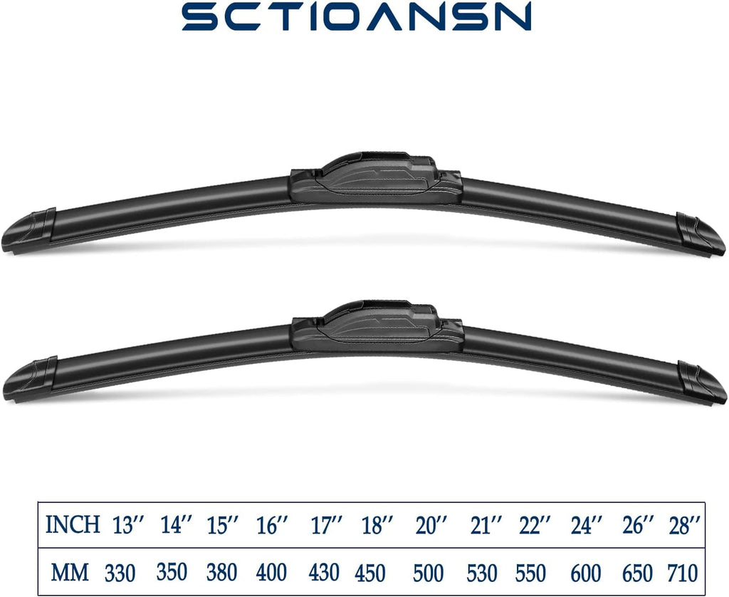3Pcs Windshield Wiper Blades for Jeep Liberty 2008 2009 2010 2011 2012, Original Equipment Automotive Replacement Windshield Wiper Blades for My Car- 19"/19"/14T" (Pack of 3) J- HOOK
