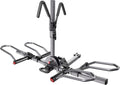 KYX 220 lb Hitch Mounted E-Bike Rack, 2-Bike Rack Platform Style for Cars Trucks SUVs Minivans, fits MTB Gravel Road Bike with Up to 5-inch Fat Tire Carrier Rack - 2" Hitch Receiver (Aluminum)