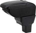 AULPHIKE Compatible with Nissan Versa Armrest 2020-2024 Car Center Console Organizer Armrests Double Layer Storage with USB Ports（Carbon Fiber Style）