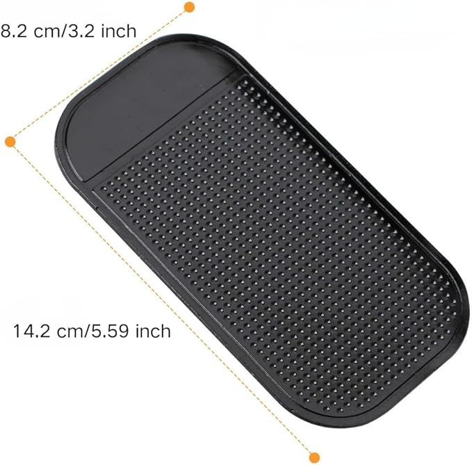 5PCS Extra-Strong Anti-Slip Pad Car Dashboard Sticky Pad Removable Silicone Gel Mat Washable Multi-Purpose PU Gel for Cell Phone Tablet (Blue)