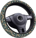 Elastic Steering Wheel Cover Car Accessories Cute Universal 15 Inch Absorbing Sweat Non-Slip Breathable for Woman - Flower