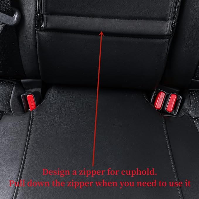 coverdream RAV4 PHEV Waterproof Leather Seat Covers Custom Fit for 2019-2025 Toyota RAV4 Hybrid XSE,Hybrid SE,Prime SE/XSE,Full Coverage,Airbag Compatible,Car Seat Protector (Full Set,Black)