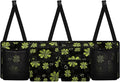 Green Heart Leaves Car Trunk Organizer St. Patrick Day Hanging Car Storage Bag with Lid Back Seat Car Organizer Space Saving Expert