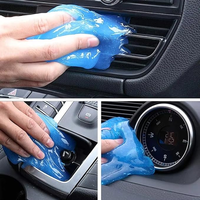 Car Cleaning Gel Compatible with Hyundai Kona EV, 200g Detailing Putty for Auto Vents, Dashboard, Cup Holders - Reusable Multifunctional Dust Remover,200g*1