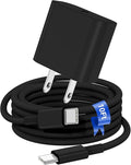 iPhone 17 16 15 Fast Charger Block and 10ft Type C to C Cable Cord Long, 20W USB C Charging Plug for Apple iPhone 17 Pro Max/17 Air/16 Pro Max/16/15 Pro/15 Plus/iPad Mini,Wall Power Adapter Cube Brick