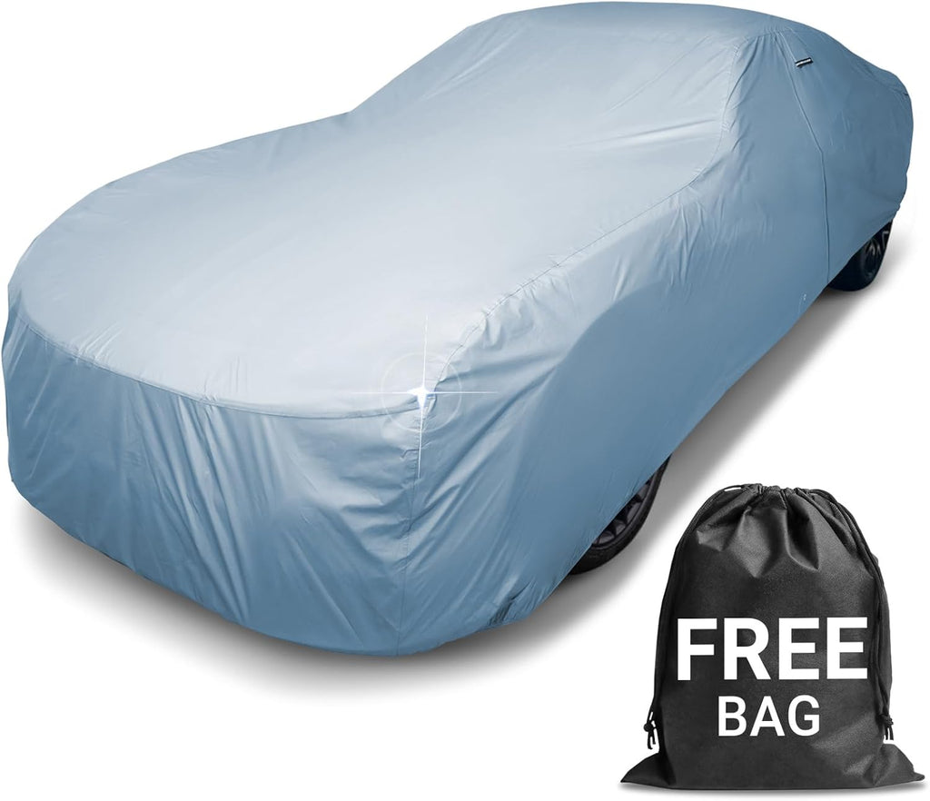 iCarCover Premium Car Cover for 1964-1967 Pontiac GTO Heavy Duty Waterproof All-Weather Automobiles Custom Fit Indoor Outdoor UV Snow Protection Covers with Straps and Bag