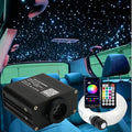 AZIMOM 16W Twinkle & Sound Activate 650pcs*0.03in*9.8ft Fiber Optic Starlight Headliner Kits for Car Home Star Ceiling Sky Decoration, APP& Remote Control Light Engine End Glow Fiber