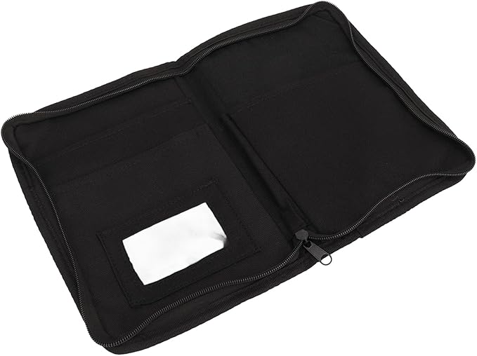 Dioche Car Glove Compartment Organizer 6 Pockets Multifunctional Zipped Design Portable Car Document Holder Universal for