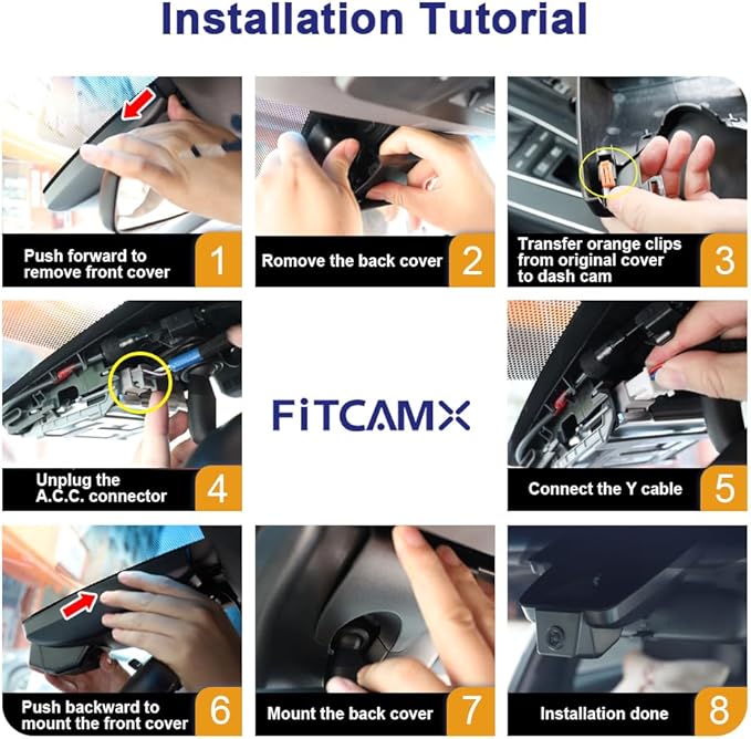 Fitcamx 4K Dash Cam Suitable for Toyota Land Cruiser 2024 2025 2026 First Edition 1958 (J250/Gen15), OEM Look, UHD 2160P Video, Built-in WiFi & APP, Loop Recording, G-Sensor, Plug & Play, 64GB Card
