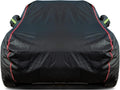 Breathable New Material, Waterproof Car Cover, Locks and Zipper Doors, Sunscreen Waterproof UV Prevention Snowproof Wind and Windproof,Suitable for Indoor Outdoor,for Sedan (Up to 181")
