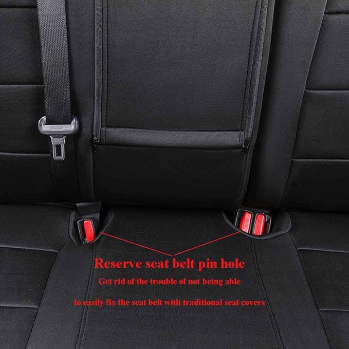 EKR Rav4 Seat Covers Custom Fit for Toyota Rav4 (Hybrid) LE/XLE Premium 2026,Car Seat Cover Full Set for SUV,Neoprene(Black)