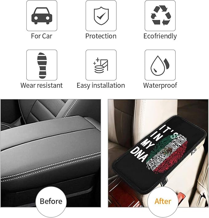 DARLEKS Car Armrest Cushion Auto Center Console Cover Pad Car Handrail Box Universal Decoration Mat