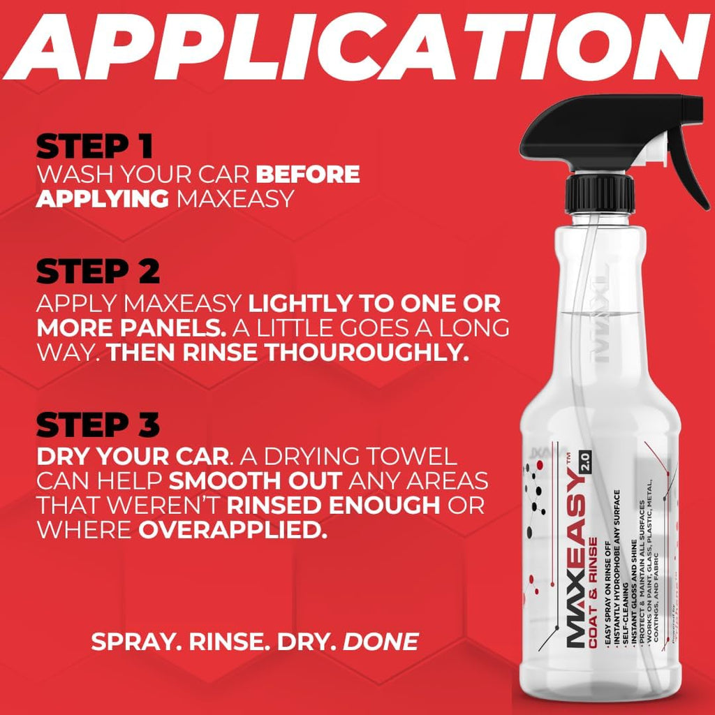 MAXEasy Pack Instant Automotive Coating - 20oz for Cars, Trucks, Motorcycles, Boats, and Planes (1-Pack)