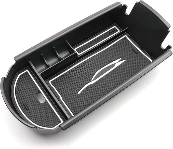 CDEFG Center Console Accessory Organizer Compatible with 2018 2019 2020 2021 2022 CHR C-HR, ABS Material Armrest Box Insert Tray (White)