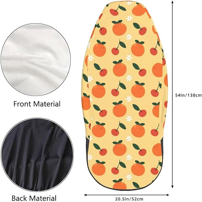 Delerain Car Seat Covers Set 2Pcs, Orange Fruit Universal Front Car Seats Vehicle Enterior Protector Suitable Fits Most Car Auto SUV Sedan Truck