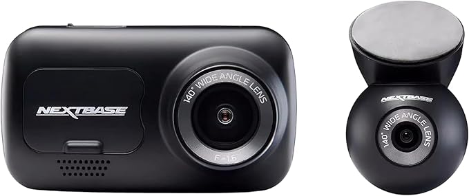 Nextbase 320XR 1080p Dash Cam with Parking Mode & Rear Window Cam - Night Vision Dash Cam Front and Rear, Automatic Loop Recording, File Protection, Reliable Motion Activated Car Camera
