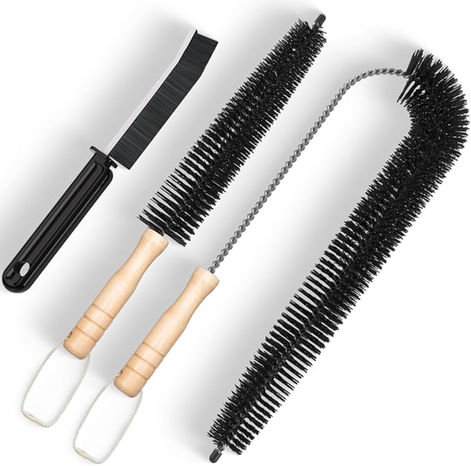 Holikme 3 Pack Dryer Vent Cleaner Kit Clothes Dryer Lint Brush Vent Trap Cleaner Home Essentials Crevice Gap Cleaning Tool Brush