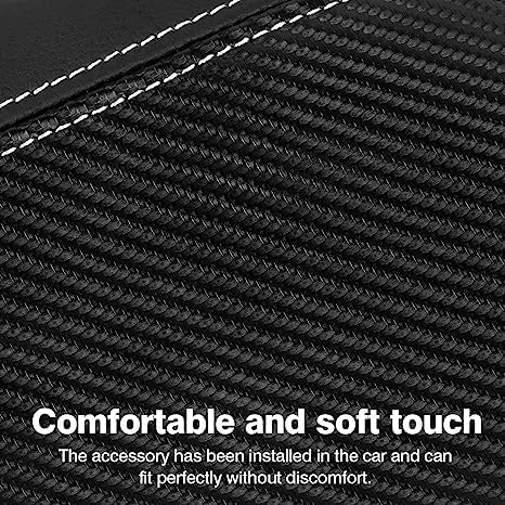 Autorder Center Console Cover for Subaru Outback 2020-2025 Accessories Armrest Cover Carbon Fiber Anti-Scratch Middle Console Pad Leather Armrest Protector