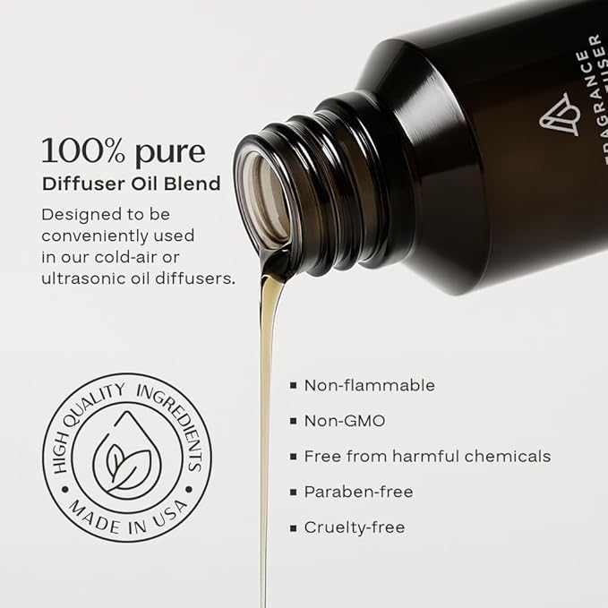 AromaPlan Hotel Scents Santal, 1.7 Fl Oz (50 ml)- Home Luxury Aroma & Hotel Fragrance Essential Oil- Hotel Essential Oil for Aromatherapy- USA Made, Bolder Aroma & Longer Lasting