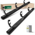 YHTAUTO 4" Running Boards Side Steps Fits Chevy & GMC Silverado/Sierra 1500 19-24, Silverado 1500 LTD/Sierra 1500 Limited 22, Silverado/Sierra 2500 HD & 3500 HD 20-24 - Crew Cab, Oval Straight Truck