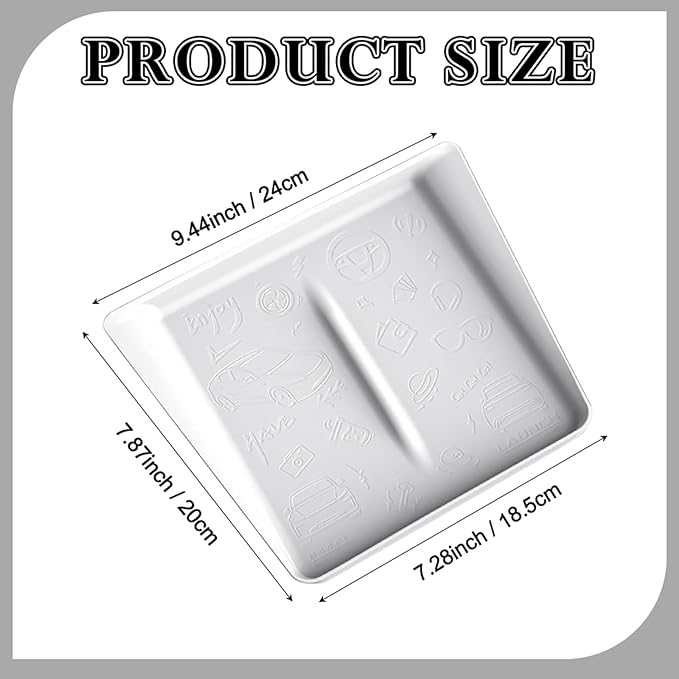 XhuangTech Wireless Charging Pad for Model 3/Y, Non-Slip Silicone Protective Tray Liner Accessories, Waterproof Car Centre Console Wireless Charging Pad Heat Resistant Easy to Clean (White)