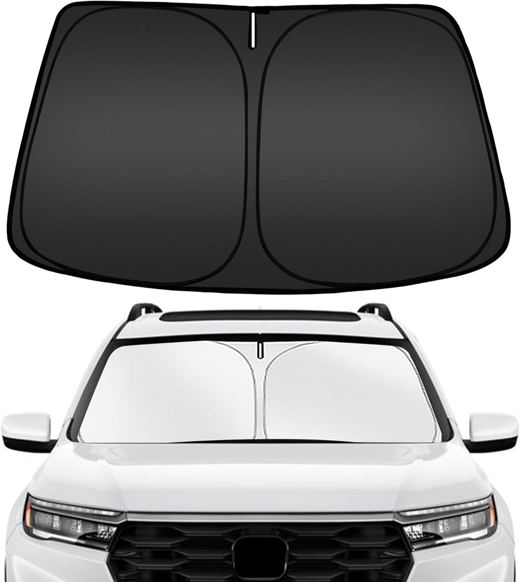 ARISMOTOR Windshield Sun Shade for Honda Pilot 2016-2024, Custom Fit Foldable Front Window Sunshade Sun Visor Protector, Block UV Rays Keep Your Car Cooler