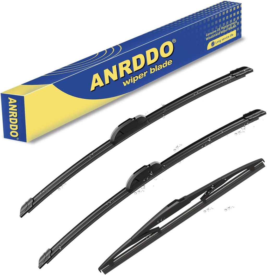 3 wipers Replacement for 2013 2014 2015 2016 Mazda CX-5 Original Equipment Windshield Wiper Blades Set 24"+18"+14" (Set of 3) U/J HOOK