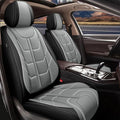 TTX LIGHTING Car Seat Covers fit for Hyundai Venue 2020-2026 Full Set: Premium Leather Automotive Seat Cover with Airbag Compatible Waterproof (5 Seats, Black & Gray)