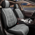 TTX LIGHTING Car Seat Covers fit for Toyota Corolla 1994-2019 Front Seat: Premium Leather Automotive Seat Cover with Airbag Compatible Waterproof (2 Seats, Black & Gray)