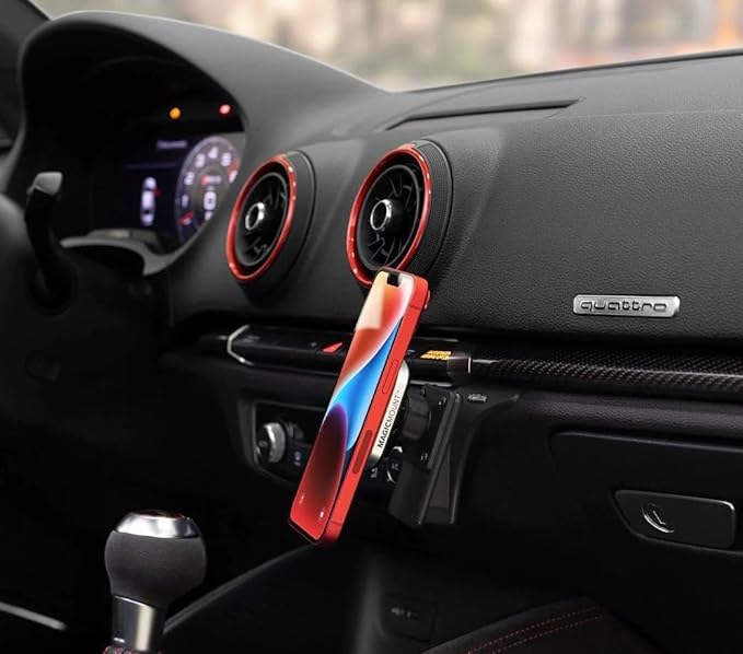 Scosche MagicMount Pro2 Magnetic Car Cell Phone Holder with AMPS Mounting Plate for Scosche/ProClip Vehicle Specific Mount Bases, Phone Stand Compatible with MagSafe, iPhone, Samsung